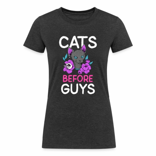 punk cats before guys heart anti valentines day - Women's Tri-Blend Organic T-Shirt