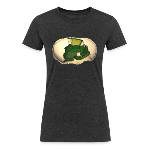 The Emerald Dragon of Nital - Women's Tri-Blend Organic T-Shirt