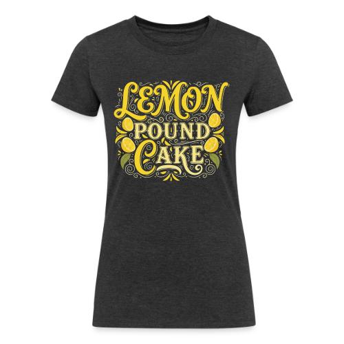 Lemon Pound Cake Vintage Flourish - Women's Tri-Blend Organic T-Shirt