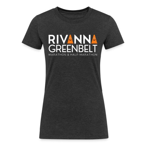 RIVANNA GREENBELT (all white text) - Women's Tri-Blend Organic T-Shirt