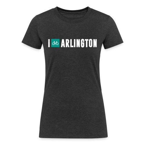 I Bike Arlington - Women's Tri-Blend Organic T-Shirt