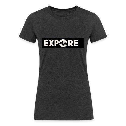 Adventure Oxygen Nature Mountain Forest Typography - Women's Tri-Blend Organic T-Shirt