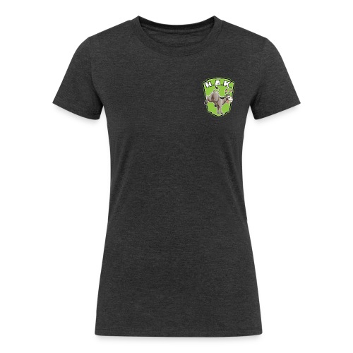 Halfass Kustoms & Small Front Logo - Women's Tri-Blend Organic T-Shirt