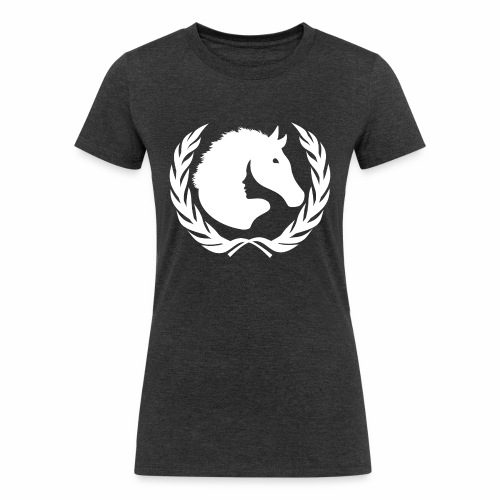horse stallion woman symbiosis love cool gift idea - Women's Tri-Blend Organic T-Shirt