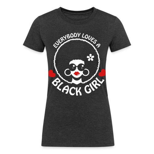 Everybody Loves A Black Girl - Version 3 Reverse - Women's Tri-Blend Organic T-Shirt