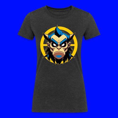 Bad Man With Horns - Women's Tri-Blend Organic T-Shirt