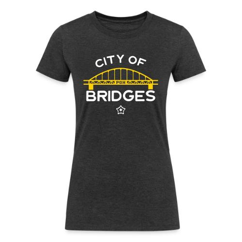 Pittsburgh City Of Bridges - Women's Tri-Blend Organic T-Shirt