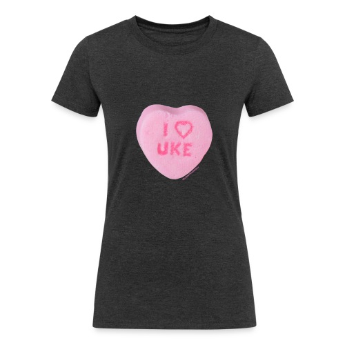 I Heart Uke - Women's Tri-Blend Organic T-Shirt