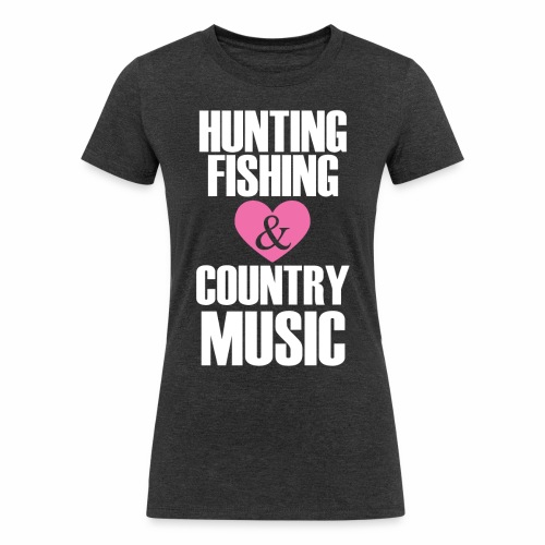 hunting fishing copy - Women's Tri-Blend Organic T-Shirt