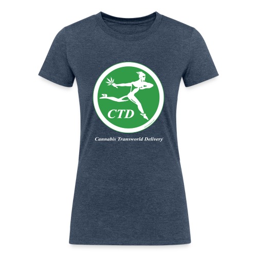 Cannabis Transworld Delivery - Green-White - Women's Tri-Blend Organic T-Shirt