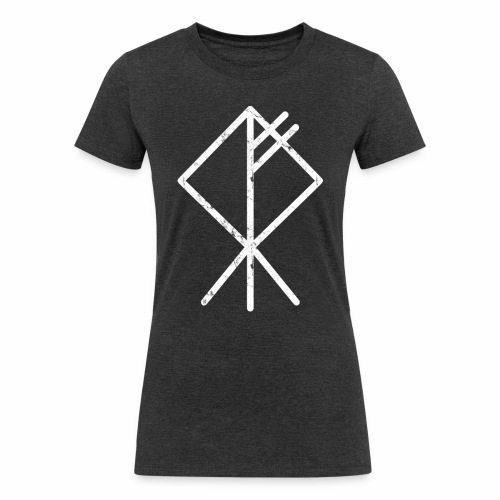 Wolf Viking Rune Symbol for Fenrir Fenriswolf Fans - Women's Tri-Blend Organic T-Shirt