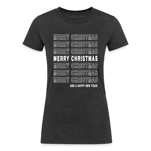Merry Christmas Thank You - Women's Tri-Blend Organic T-Shirt