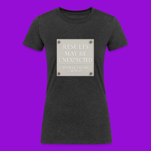 Results - White - Women's Tri-Blend Organic T-Shirt