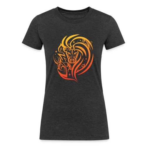 Zodiac Leo Lion Fire Star Sign - Women's Tri-Blend Organic T-Shirt