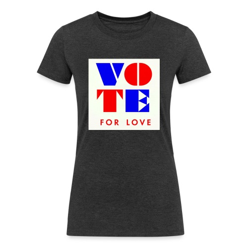 vote4love-sample - Women's Tri-Blend Organic T-Shirt