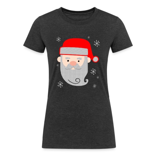 Santa Claus Texture - Women's Tri-Blend Organic T-Shirt