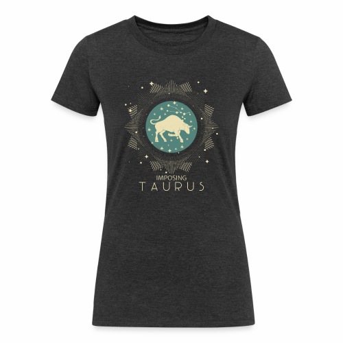 Zodiac Taurus Constellation Bull Star Sign May - Women's Tri-Blend Organic T-Shirt