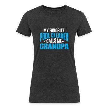 Pool Cleaner Maintenance Swimming Pool Expert - Women's Tri-Blend Organic T-Shirt - heather black - Front