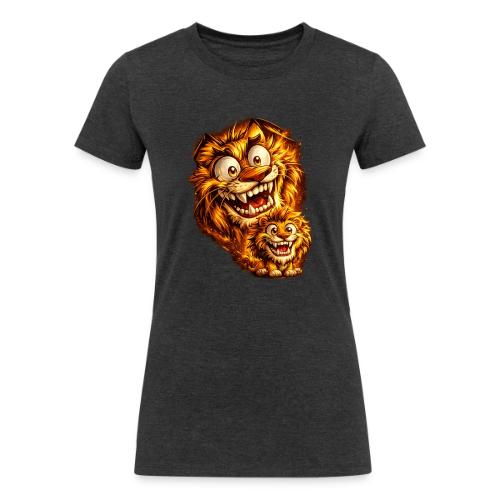 Crazy Double Lion Streetwear - Women's Tri-Blend Organic T-Shirt
