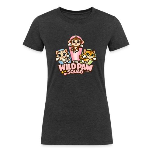 Wild Paw Squad Cute Animal Friends - Women's Tri-Blend Organic T-Shirt