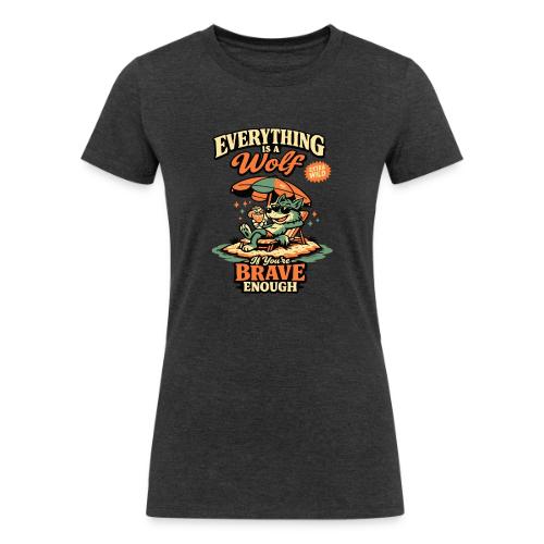 Everything Is A Wolf – Retro Chill - Women's Tri-Blend Organic T-Shirt