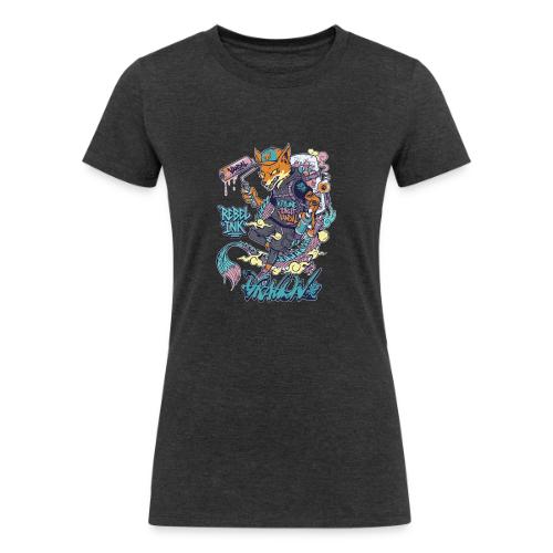 Kitsune Street Rebel - Women's Tri-Blend Organic T-Shirt