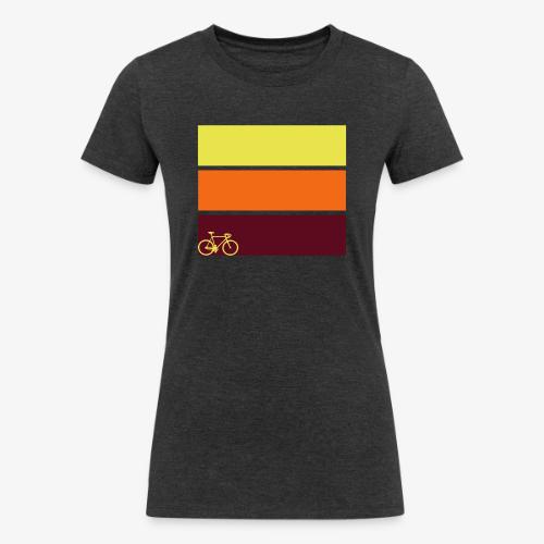 tricolor with bicycle - Women's Tri-Blend Organic T-Shirt