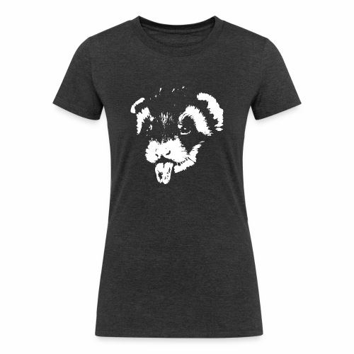 Sweet Cheeky Nimble Pet Head Stick Out Tongue Gift - Women's Tri-Blend Organic T-Shirt