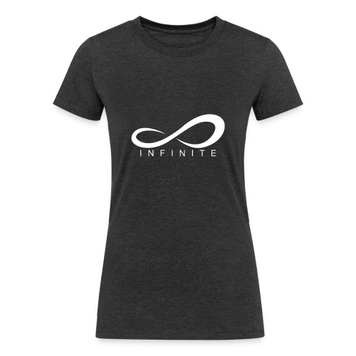 Infinite Logo in White Women's Hoodie - Women's Tri-Blend Organic T-Shirt