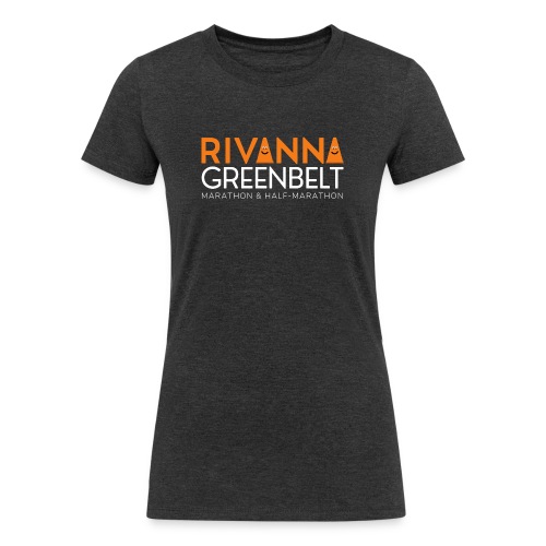 RIVANNA GREENBELT (white text) - Women's Tri-Blend Organic T-Shirt