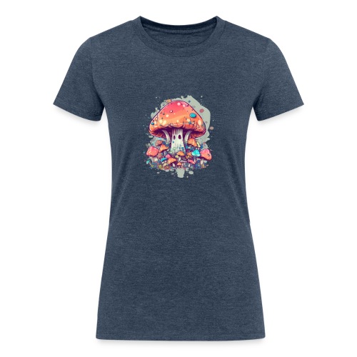 Mushroom Fun Room - Women's Tri-Blend Organic T-Shirt