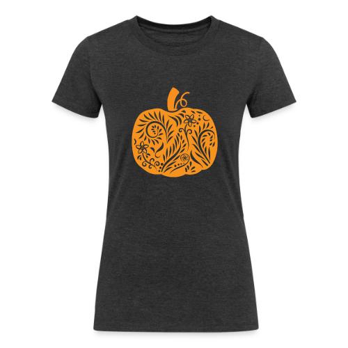 Pasliy Pumpkin Tee Orange - Women's Tri-Blend Organic T-Shirt