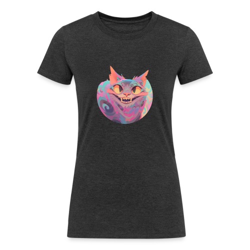 Handsome Grin Cat - Women's Tri-Blend Organic T-Shirt