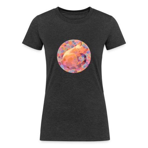Sleeping Cat - Women's Tri-Blend Organic T-Shirt