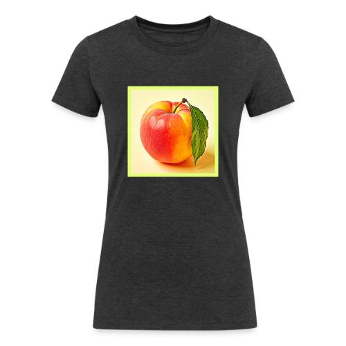 Feel the Fresh Peach Summer Vibe Design - Women's Tri-Blend Organic T-Shirt