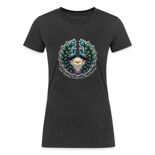Your Beauty Holds My Soul Peacock Gifts T-Shirt - Women's Tri-Blend Organic T-Shirt