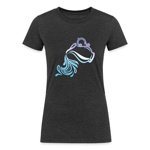 Aquarius Zodiac Air Sign Water Bearer Logo - Women's Tri-Blend Organic T-Shirt