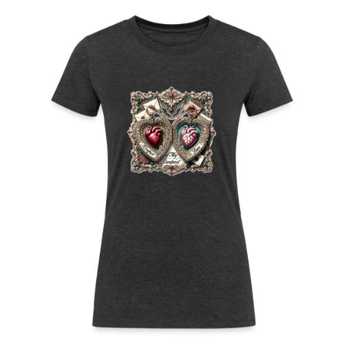 Keeper of My Deepest Love Victorian Locket T-Shirt - Women's Tri-Blend Organic T-Shirt
