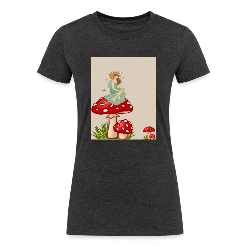 Fairy Amongst The Shrooms - Women's Tri-Blend Organic T-Shirt