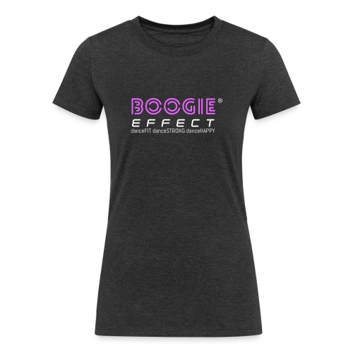 boogie effect fit strong happy logo colour - Women's Tri-Blend Organic T-Shirt