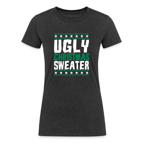 Ugly Christmas Sweater - Women's Tri-Blend Organic T-Shirt