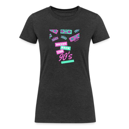 Bring Back The 90s Nostalgia Design| Retro 90s Art - Women's Tri-Blend Organic T-Shirt