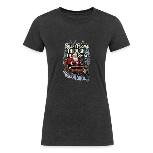 Nostalgic Santa T-Shirt - Women's Tri-Blend Organic T-Shirt
