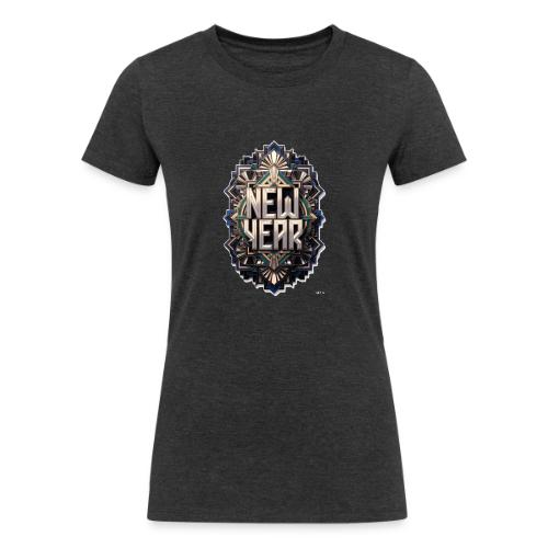 Evergreen New Year T-Shirt - Women's Tri-Blend Organic T-Shirt