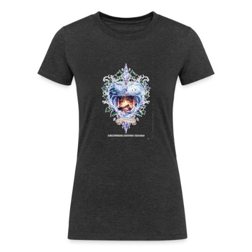Imbolc Candle Veil T-Shirt | Veiled Rebirth - Women's Tri-Blend Organic T-Shirt