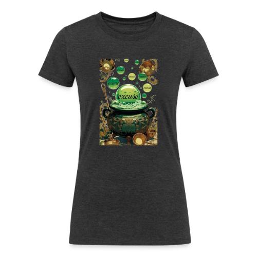 Emerald Excuses Cauldron Graphic Tee - Women's Tri-Blend Organic T-Shirt