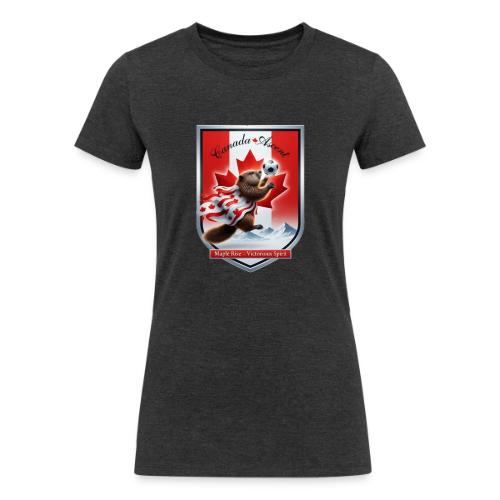 Canada Beaver Ascent T-Shirt, Canadian Pride Gift - Women's Tri-Blend Organic T-Shirt