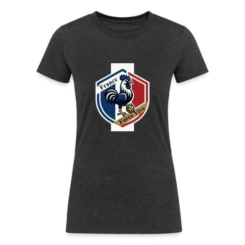 France Rooster T-Shirt, Bleu-Blanc-Rouge gift - Women's Tri-Blend Organic T-Shirt