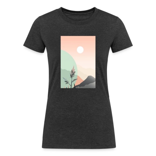 Retro Sunrise - Women's Tri-Blend Organic T-Shirt