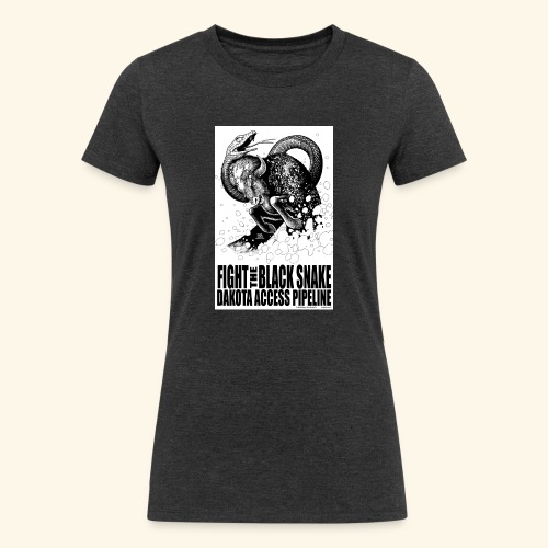 Fight the Black Snake NODAPL - Women's Tri-Blend Organic T-Shirt